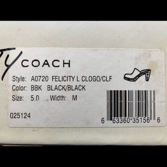 Gently Used - Coach Heels/Mules/Clogs - Picture 6 of 7